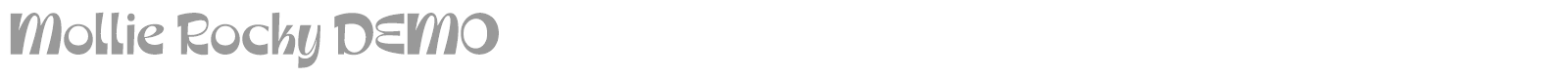 Mollie Rocky font preview